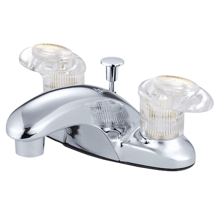 4 Centerset Bathroom Faucet, Polished Chrome